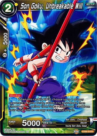 Son Goku, Unbreakable Will (EX06-23) [Special Anniversary Set] | Total Play