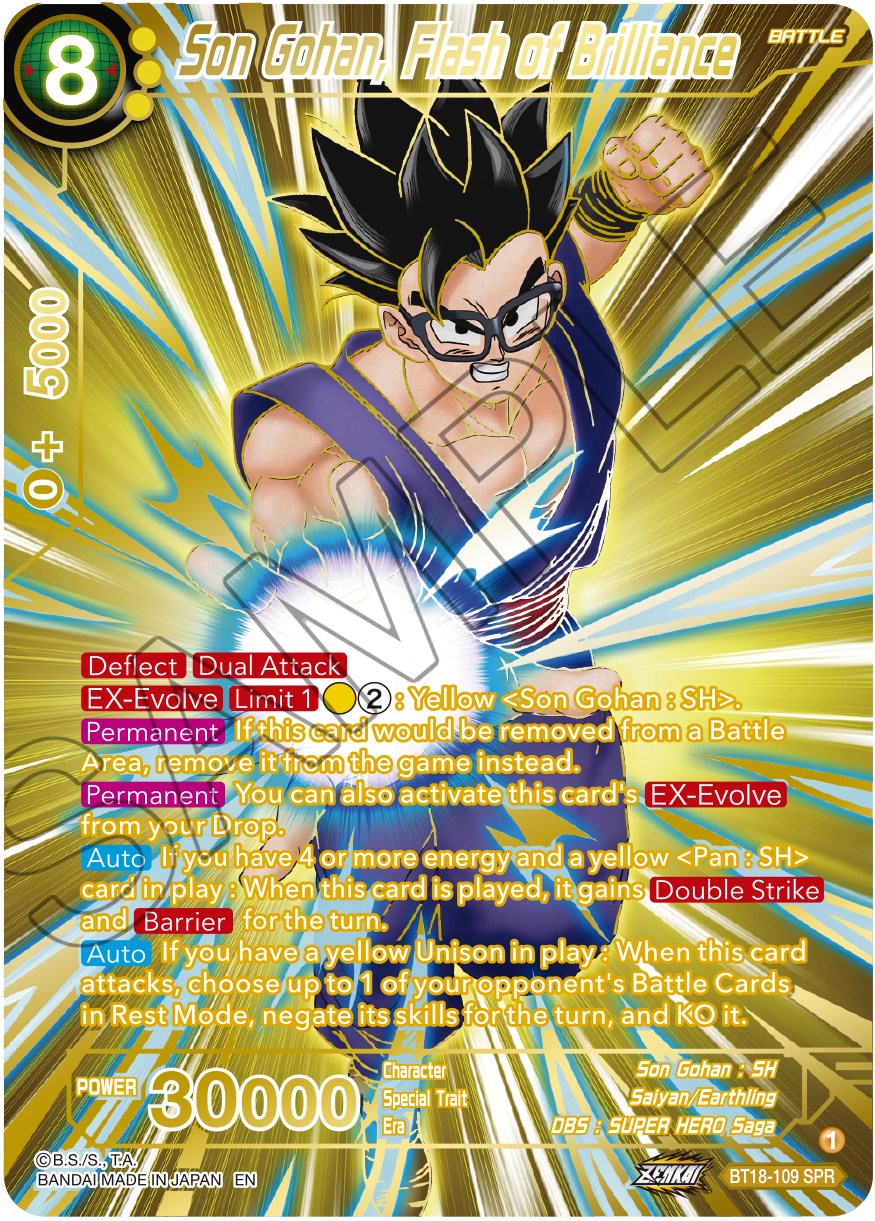 Son Gohan, Flash of Brilliance (SPR) (BT18-113) [Dawn of the Z-Legends] | Total Play
