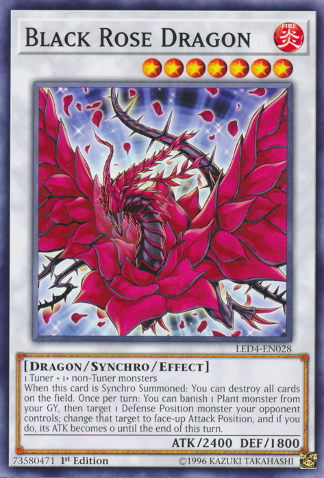 Black Rose Dragon [LED4-EN028] Common | Total Play