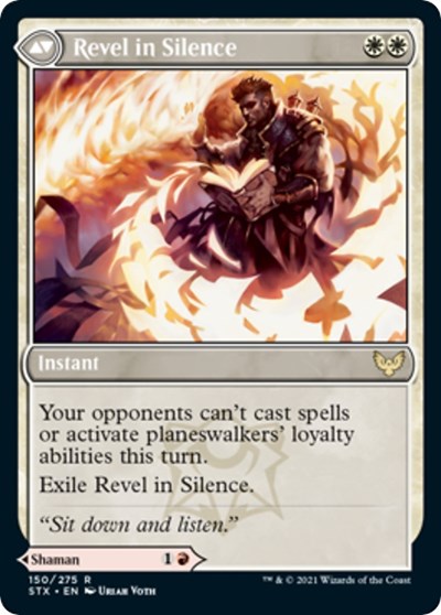 Flamescroll Celebrant // Revel in Silence [Strixhaven: School of Mages Prerelease Promos] | Total Play