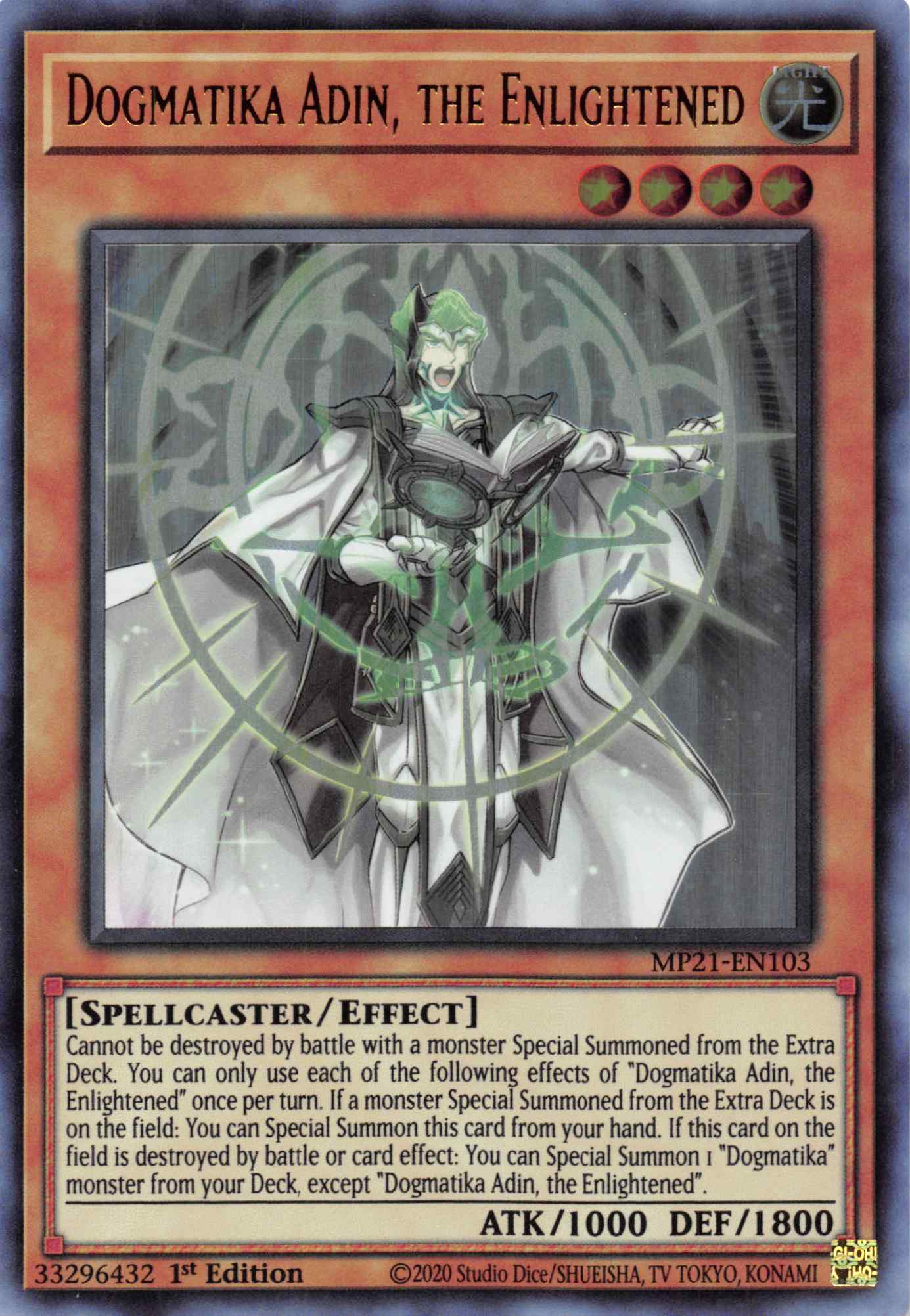 Dogmatika Adin, the Enlightened [MP21-EN103] Ultra Rare | Total Play