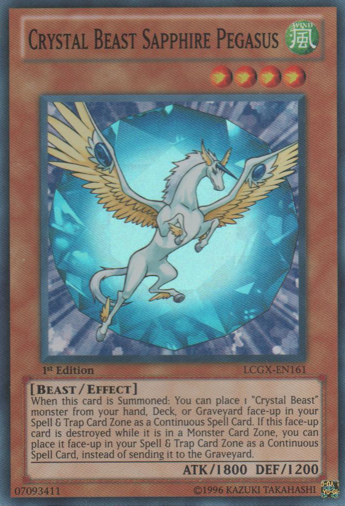 Crystal Beast Sapphire Pegasus [LCGX-EN161] Super Rare | Total Play
