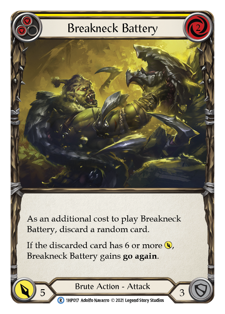 Breakneck Battery (Yellow) [1HP017] (History Pack 1) | Total Play