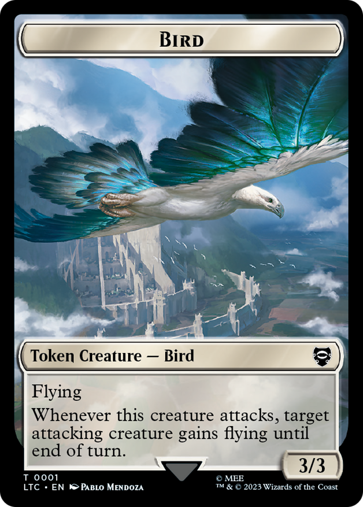 Bird // Goat Token [The Lord of the Rings: Tales of Middle-Earth Commander Tokens] | Total Play