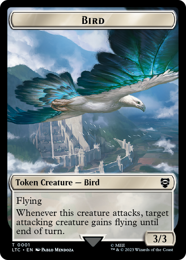 Bird // Food Token [The Lord of the Rings: Tales of Middle-Earth Commander Tokens] | Total Play