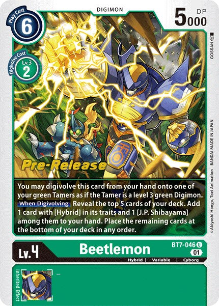 Beetlemon [BT7-046] [Next Adventure Pre-Release Cards] | Total Play