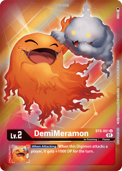 DemiMeramon [BT6-001] (Alternative Art - Box Topper) [Double Diamond] | Total Play