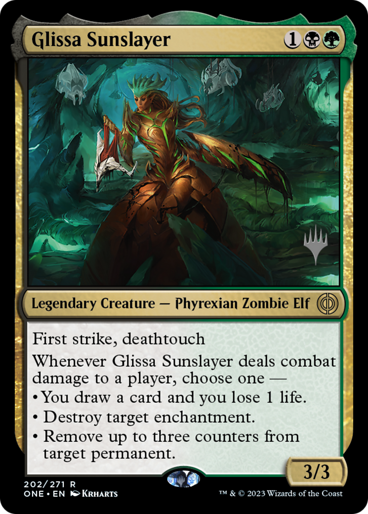 Glissa Sunslayer (Promo Pack) [Phyrexia: All Will Be One Promos] | Total Play