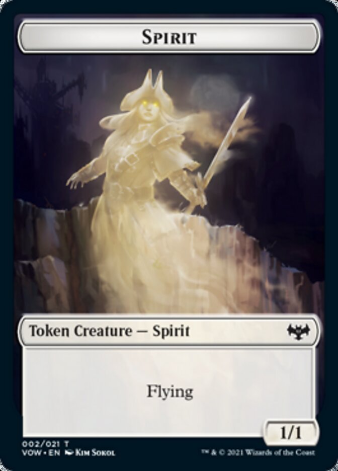 Spirit Token (002) [Innistrad: Crimson Vow Tokens] | Total Play