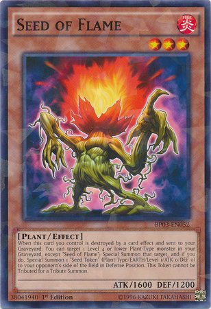 Seed of Flame [BP03-EN052] Shatterfoil Rare | Total Play