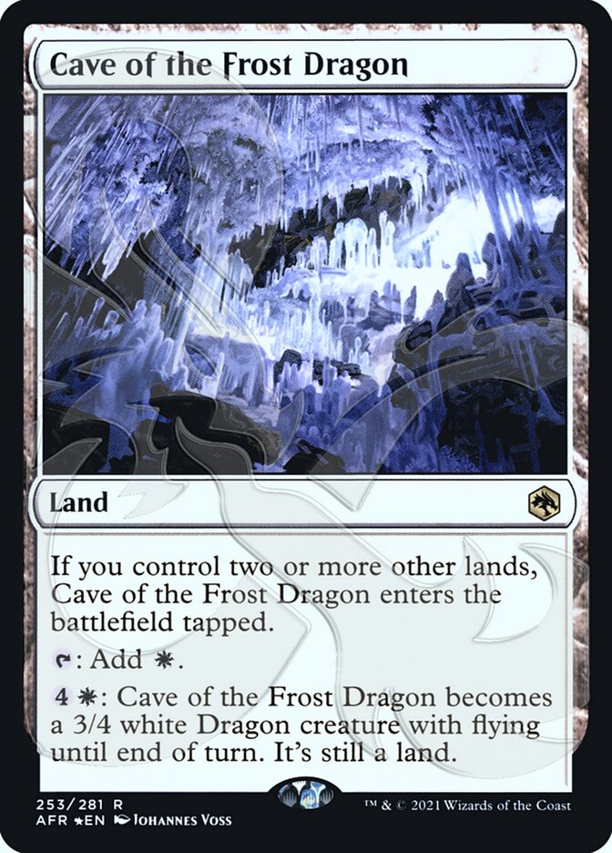 Cave of the Frost Dragon (Ampersand Promo) [Dungeons & Dragons: Adventures in the Forgotten Realms Promos] | Total Play