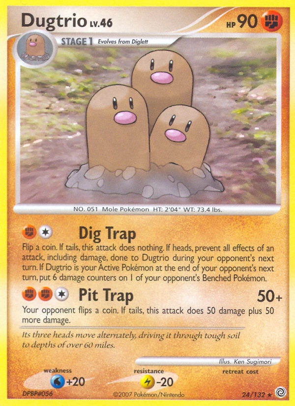 Dugtrio (24/132) [Diamond & Pearl: Secret Wonders] | Total Play