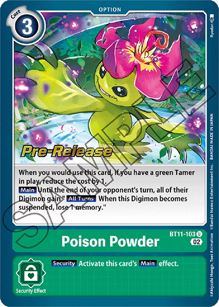 Poison Powder [BT11-103] [Dimensional Phase Pre-Release Promos] | Total Play