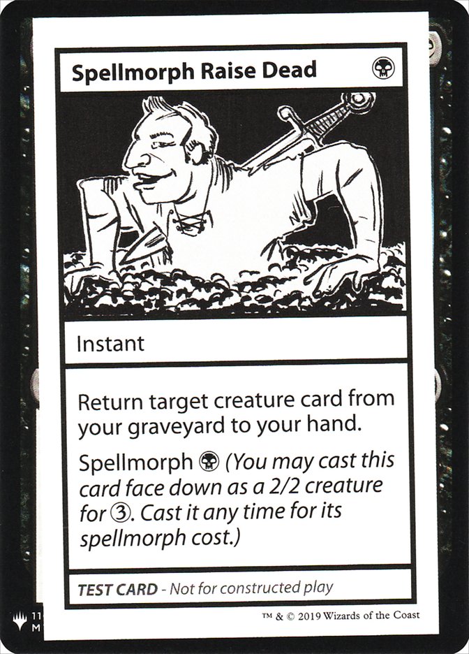 Spellmorph Raise Dead [Mystery Booster Playtest Cards] | Total Play