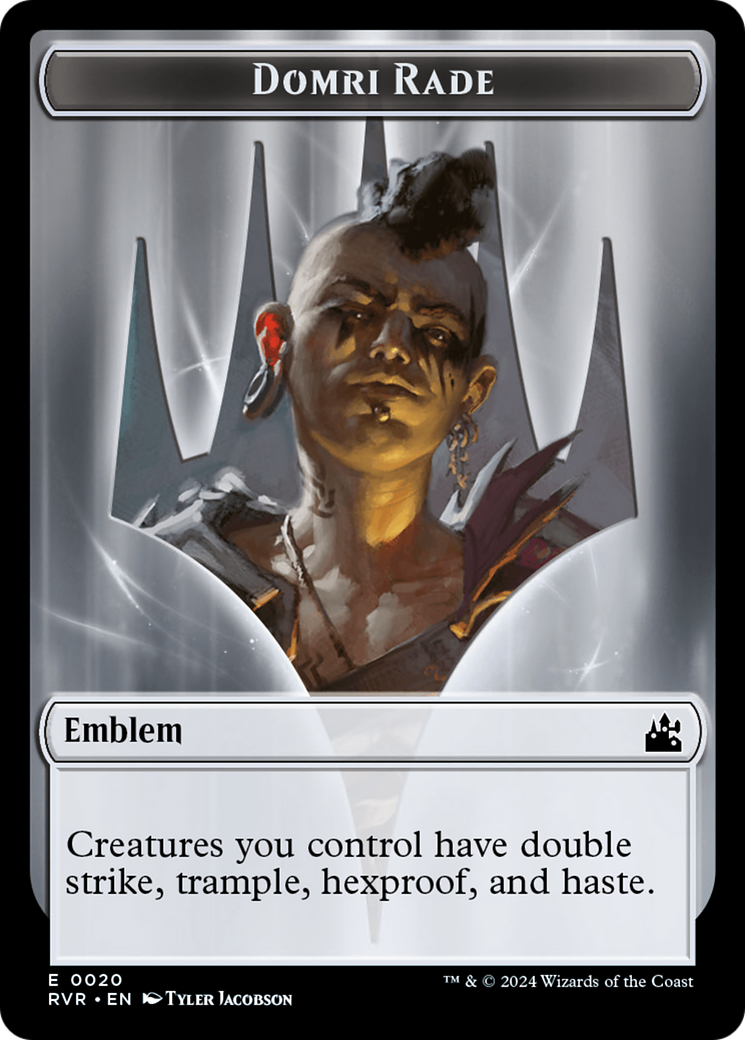 Goblin (0008) // Emblem - Domri Rade Double-Sided Token [Ravnica Remastered Tokens] | Total Play