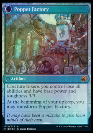 Poppet Stitcher // Poppet Factory [Innistrad: Midnight Hunt Prerelease Promos] | Total Play