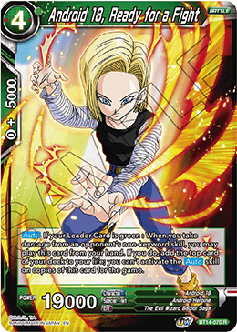 Android 18, Ready for a Fight (BT14-070) [Cross Spirits] | Total Play