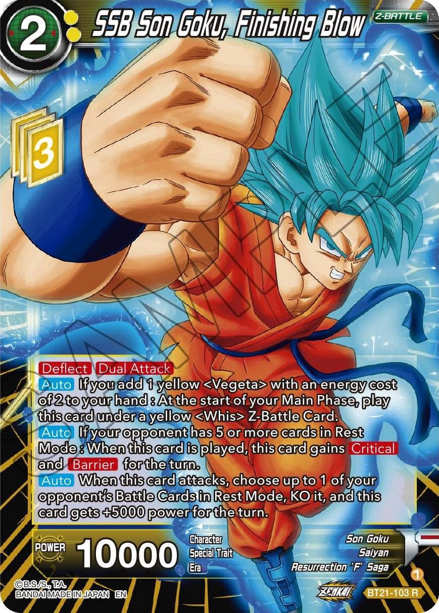 SSB Son Goku, Finishing Blow (BT21-103) [Wild Resurgence] | Total Play