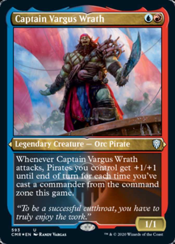 Captain Vargus Wrath (Etched) [Commander Legends] | Total Play