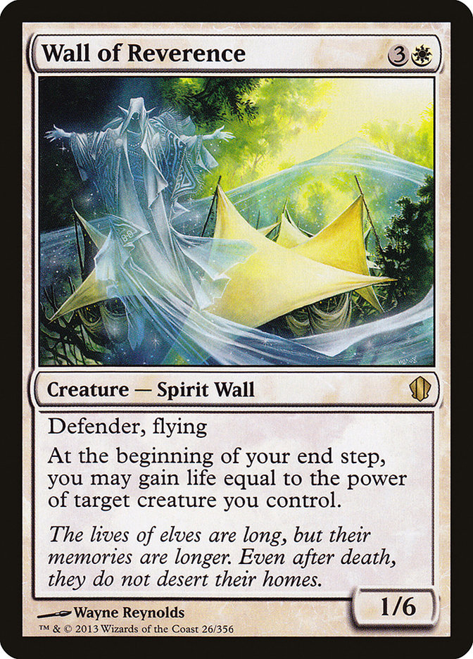 Wall of Reverence [Commander 2013] | Total Play