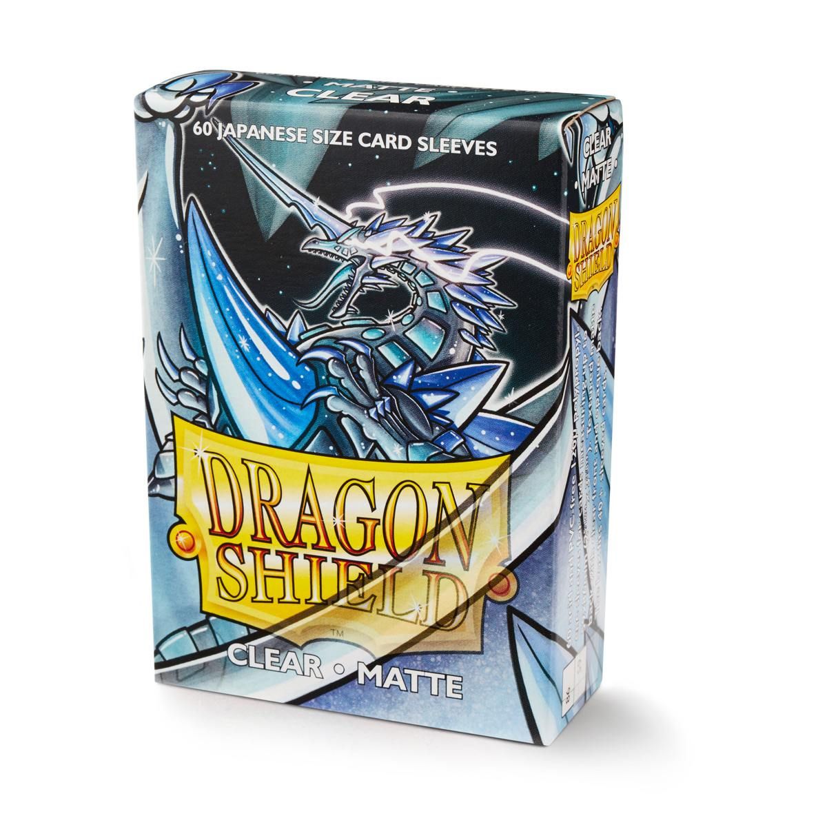 Dragon Shield: Japanese Size 60ct Sleeves - Clear (Matte) | Total Play