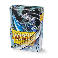 Dragon Shield: Japanese Size 60ct Sleeves - Clear (Matte) | Total Play