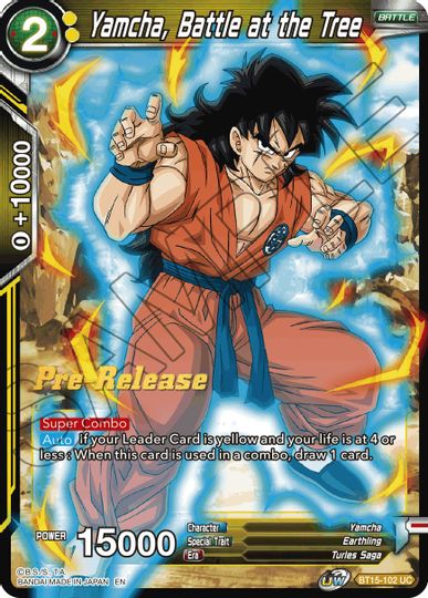 Yamcha, Battle at the Tree (BT15-102) [Saiyan Showdown Prerelease Promos] | Total Play