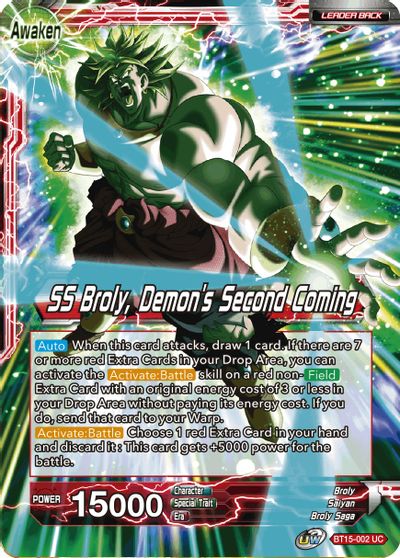 Broly // SS Broly, Demon's Second Coming (BT15-002) [Saiyan Showdown] | Total Play