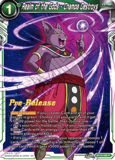 Realm of the Gods - Champa Destroys (BT16-069) [Realm of the Gods Prerelease Promos] | Total Play