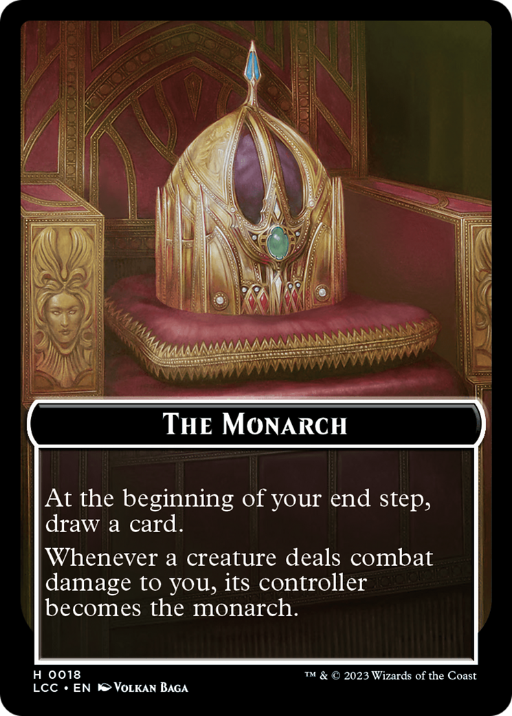 The Monarch // Pirate Double-Sided Token [The Lost Caverns of Ixalan Commander Tokens] | Total Play