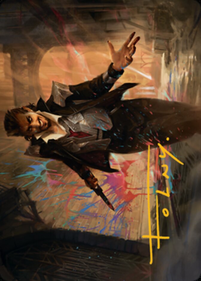 Anhelo, the Painter Art Card (Gold-Stamped Signature) [Streets of New Capenna Art Series] | Total Play