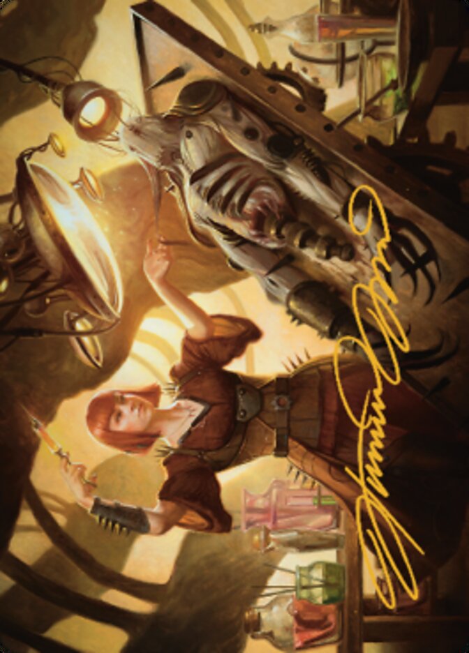 Ashnod, Flesh Mechanist Art Card (Gold-Stamped Signature) [The Brothers' War Art Series] | Total Play