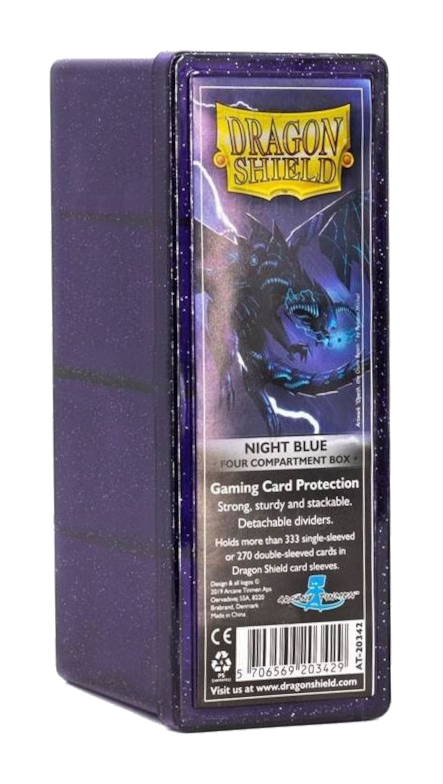 Dragon Shield: Four-Compartment Deck Box - Night Blue | Total Play