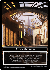 City's Blessing // Zombie Double-Sided Token [Murders at Karlov Manor Commander Tokens] | Total Play