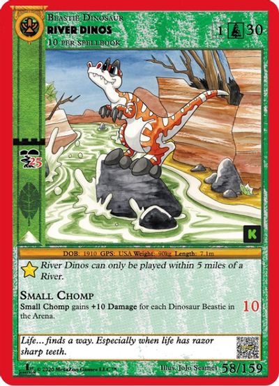 River Dinos [Cryptid Nation: Kickstarter Edition] | Total Play