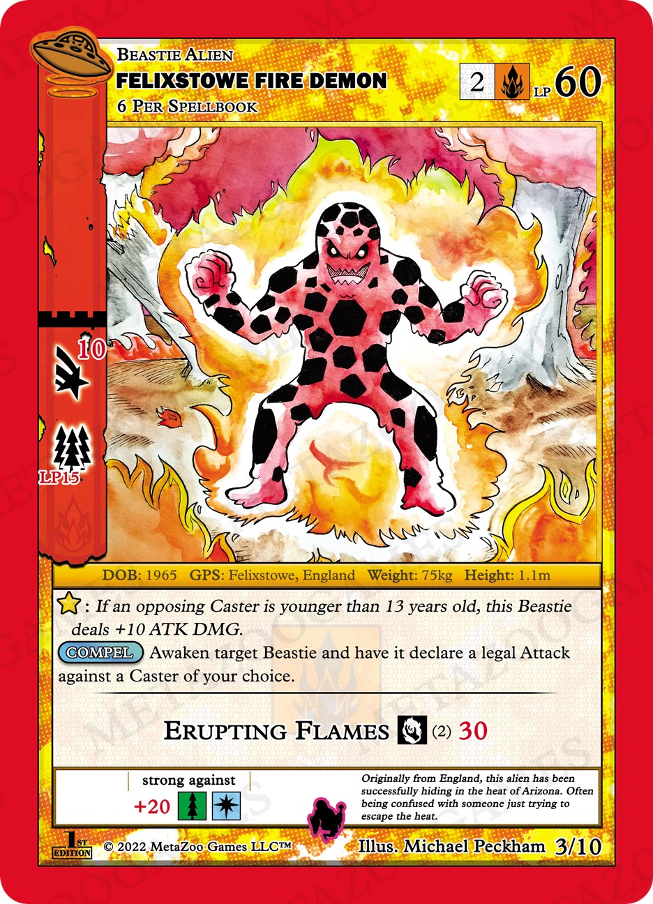 Felixstowe Fire Demon [Cryptid Nation: UFO First Edition Release Event Deck] | Total Play