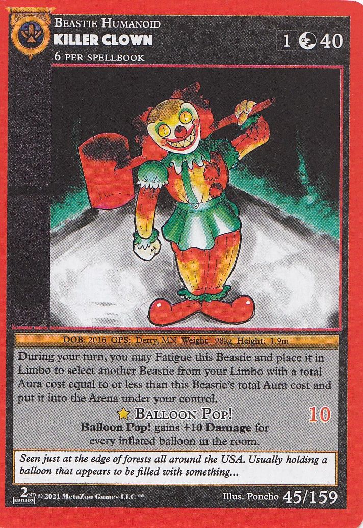 Killer Clown [Cryptid Nation: Second Edition] | Total Play