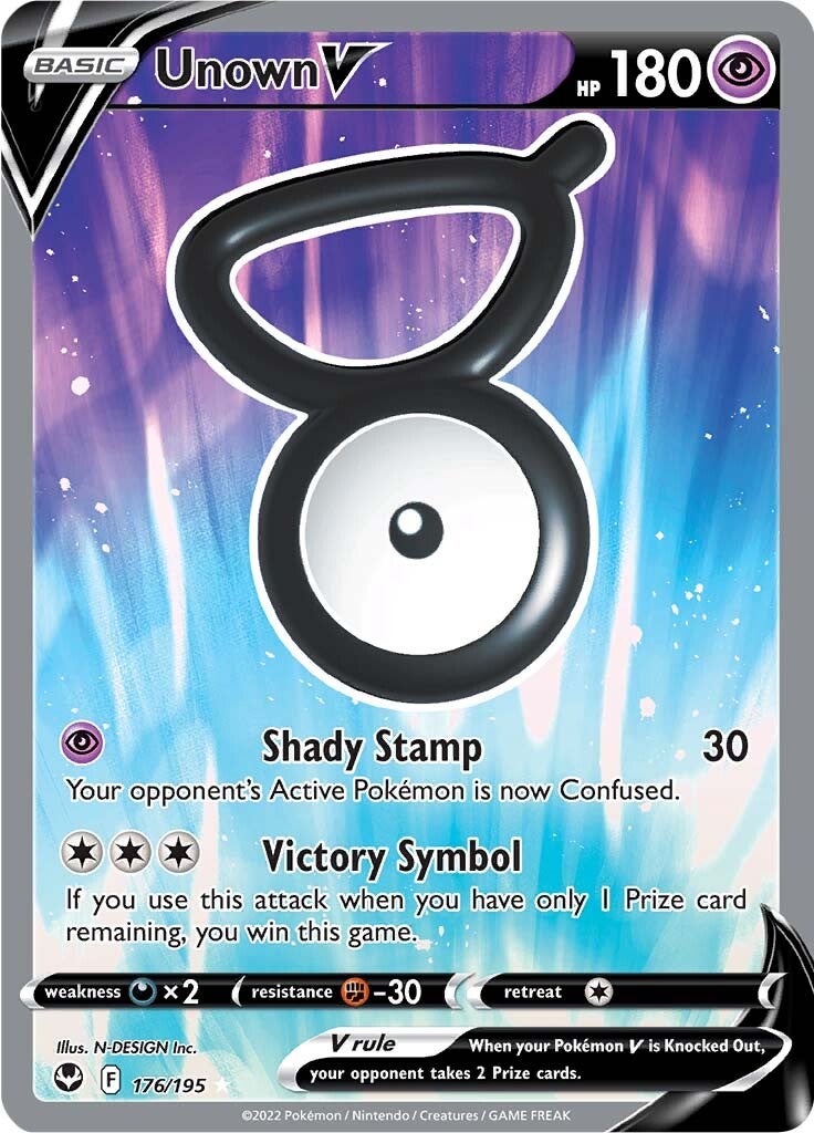 Unown V (176/195) [Sword & Shield: Silver Tempest] | Total Play