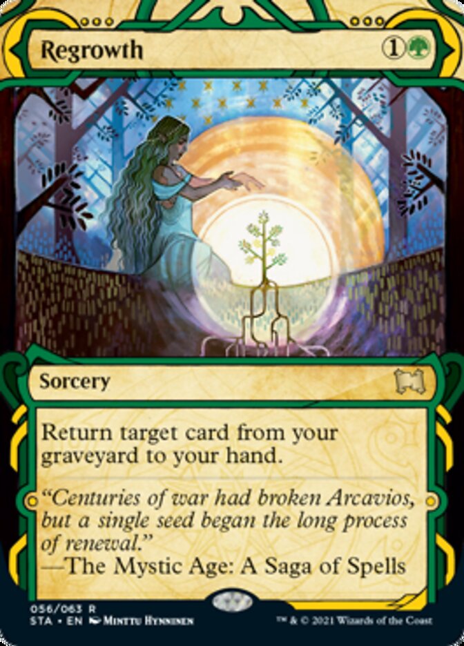 Regrowth (Foil Etched) [Strixhaven: School of Mages Mystical Archive] | Total Play