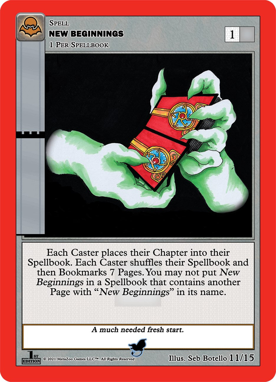 New Beginnings (Flying Manta Ray) [Cryptid Nation: Nightfall First Edition Tribal Theme Decks] | Total Play