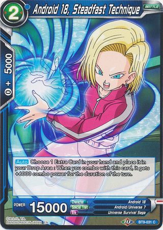 Android 18, Steadfast Technique (BT9-031) [Universal Onslaught] | Total Play