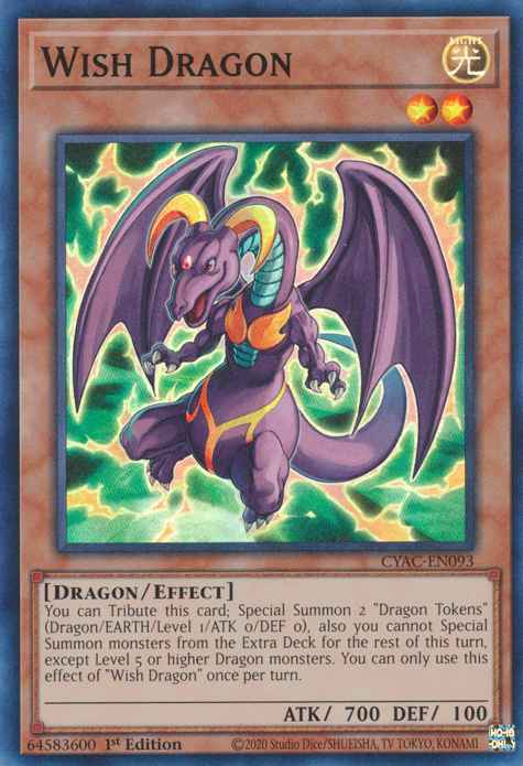 Wish Dragon [CYAC-EN093] Super Rare | Total Play