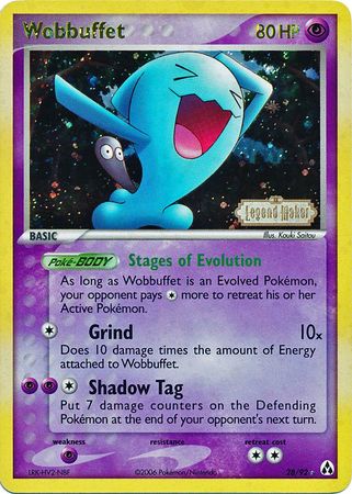 Wobbuffet (28/92) (Stamped) [EX: Legend Maker] | Total Play