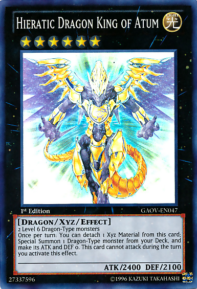 Hieratic Dragon King of Atum [GAOV-EN047] Super Rare | Total Play