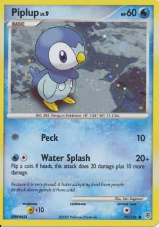 Piplup (93/130) (Cosmos Holo) [Diamond & Pearl: Base Set] | Total Play