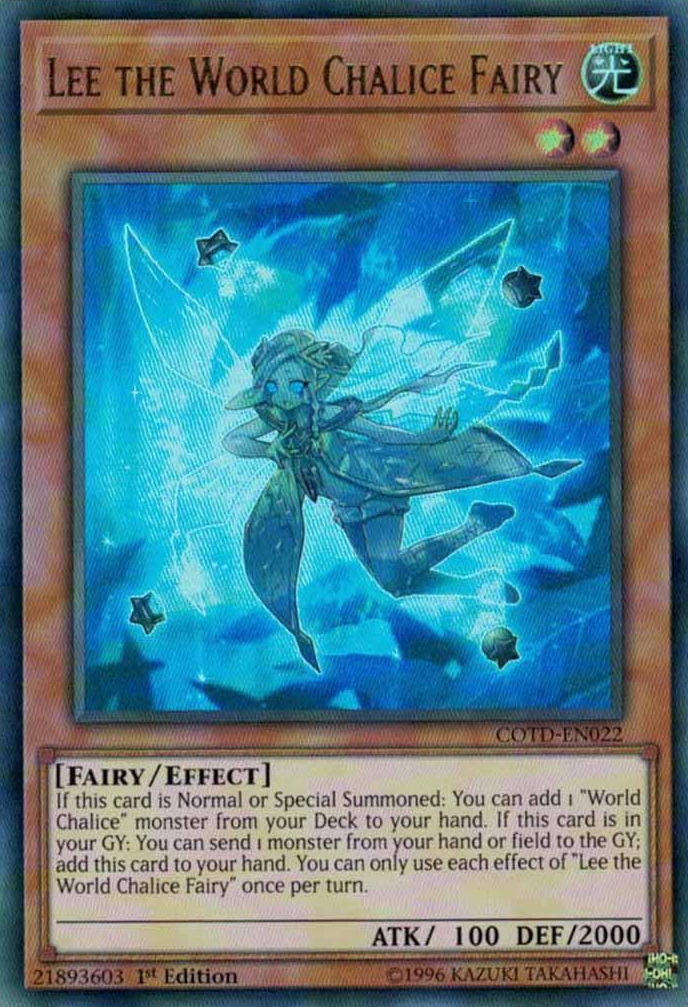 Lee the World Chalice Fairy [COTD-EN022] Ultra Rare | Total Play