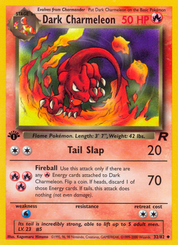 Dark Charmeleon (32/82) [Team Rocket 1st Edition] | Total Play