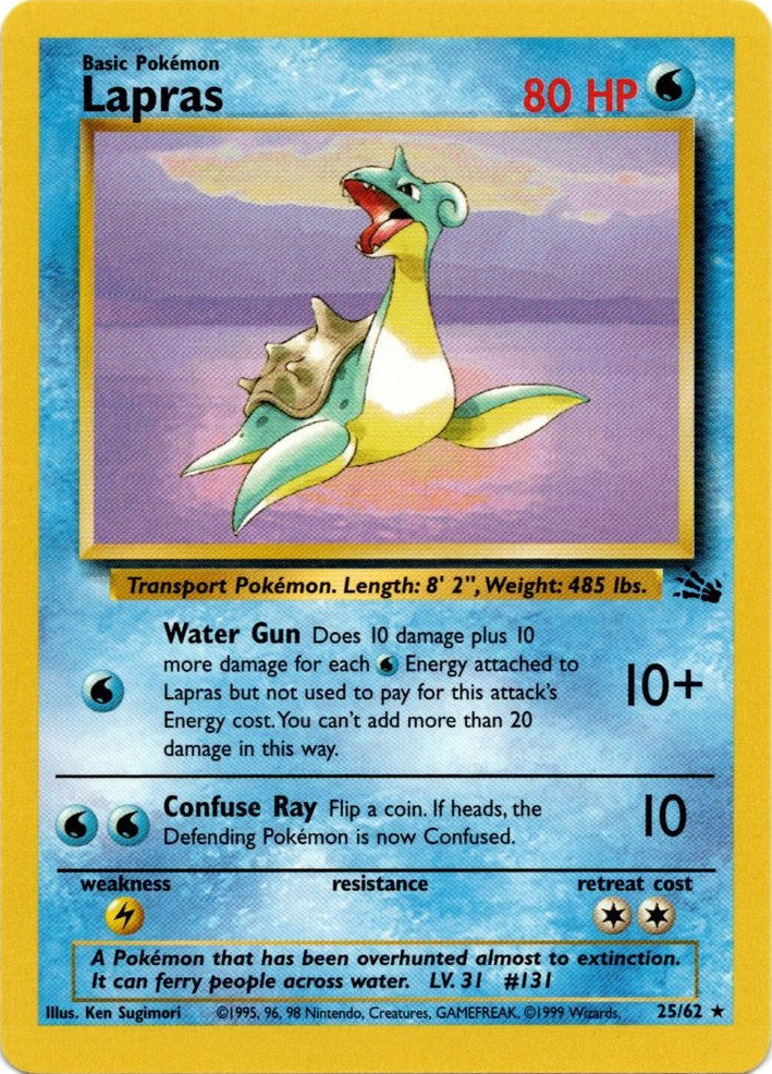 Lapras (25/62) [Fossil Unlimited] | Total Play