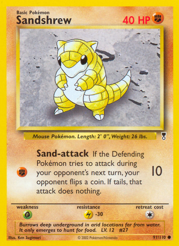 Sandshrew (91/110) [Legendary Collection] | Total Play