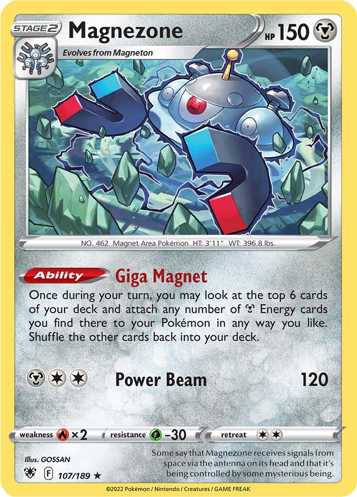 Magnezone (107/189) (Theme Deck Exclusive) [Sword & Shield: Astral Radiance] | Total Play